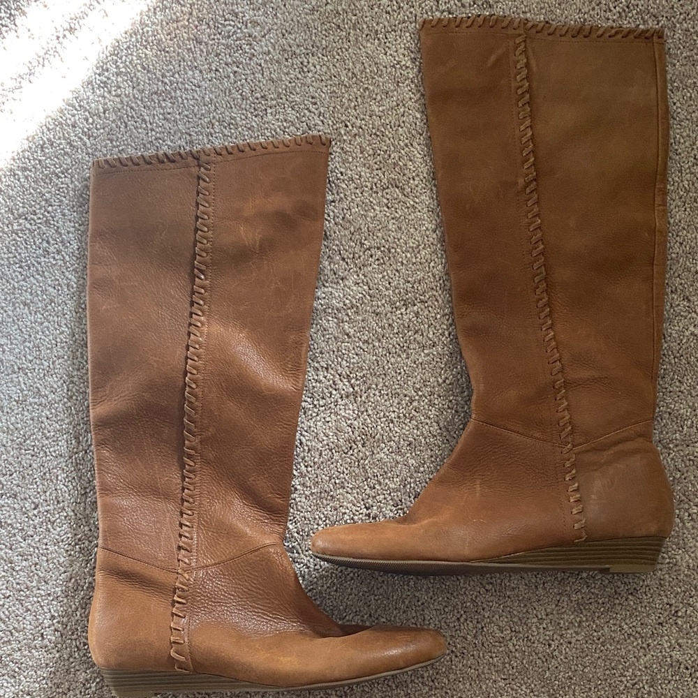 INC International Concepts Brown Over the Knee Boots